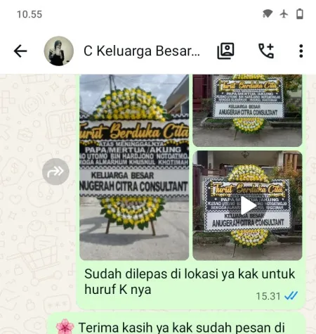 Pengiriman Papan Bunga Duka Tarumajaya